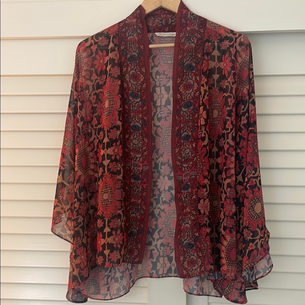 Floral Sheer Kimono Topper Soft Surroundings